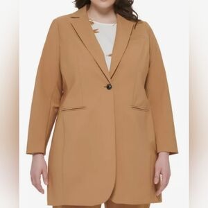 NWT Calvin Klein Women's Tan Blazer Coat- Beige/ Size 18W